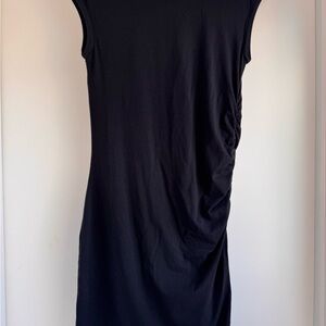 Elegant Black Cap Sleeve Dress